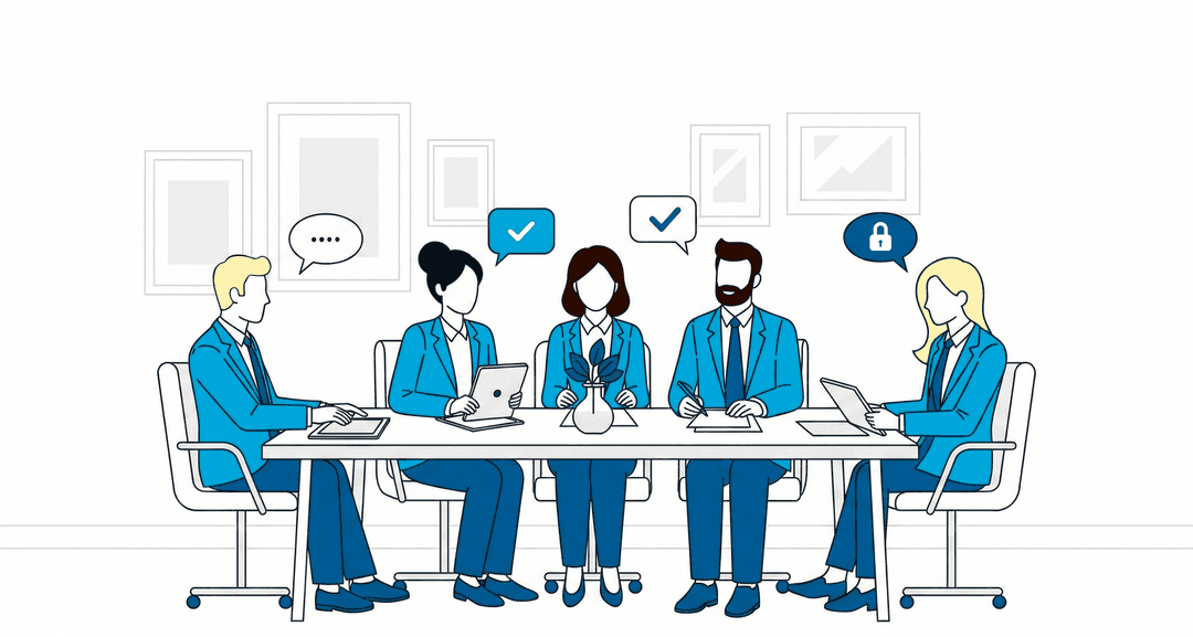 Reunião entre colaboradores